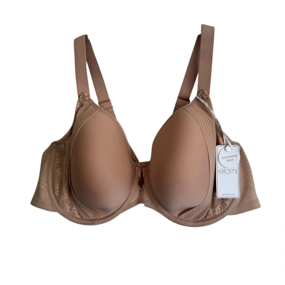 Elomi Nerina Spacer Seamless Molded Underwire Bra (302710) - Sahara 44DD NEW - Picture 3 of 10